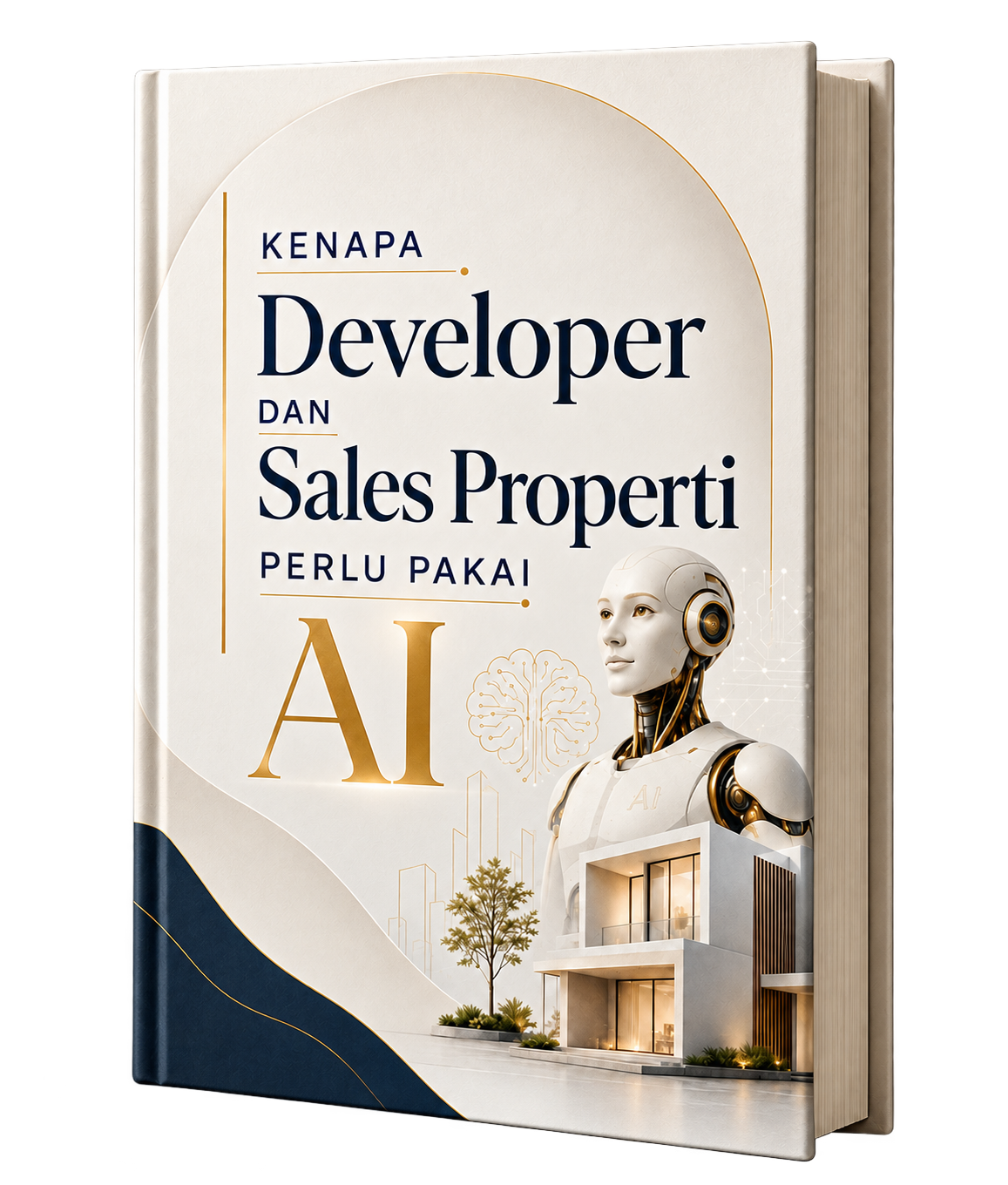 Mockup buku Kenapa Developer dan Sales Properti Perlu Pakai AI